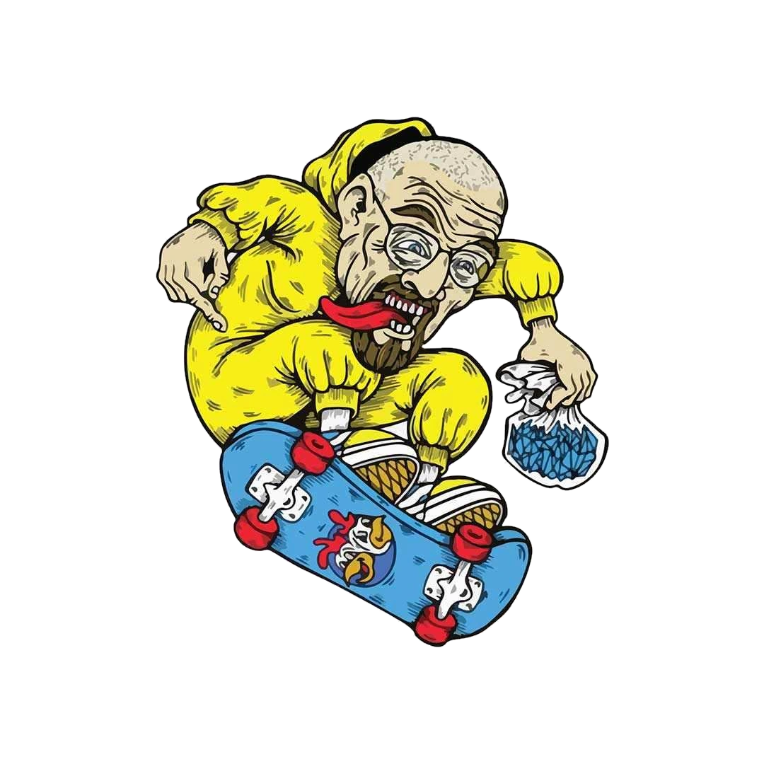 Heisenberg skateboard Sticker